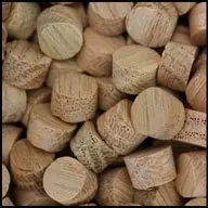 WIDGETCO 3/8" Oak Wood Plugs, Face Grain