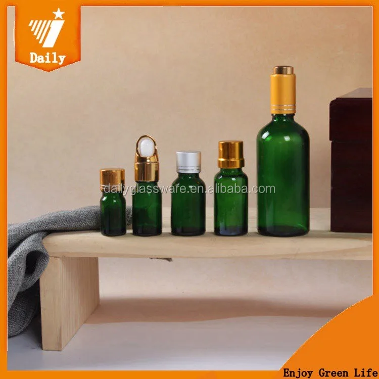 low moq oil bottles with push button dropper 50ml