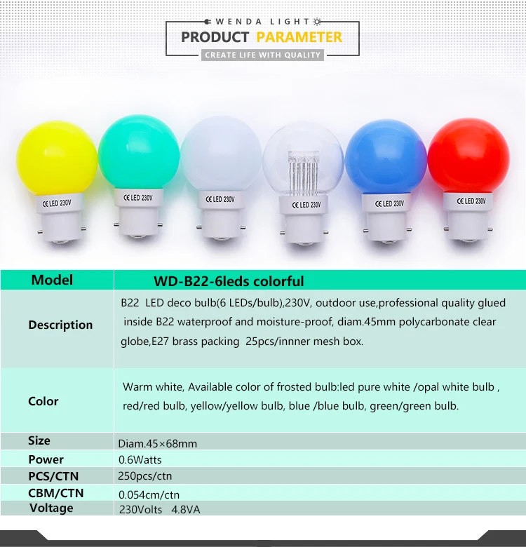 b22 holder bulb supplier g45 plastic colorful bulb led 1w lights christmas lighting clear smart light bulb rgb
