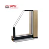WIND Italy imported tilt and turn doublle glass minimal wood window frames design windows