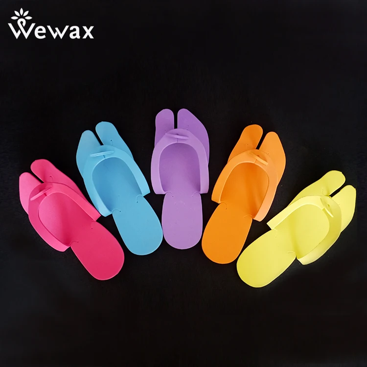 Disposable Unisex Salon Spa Pedicure Sewing Pe Slippers/ Flip Flops