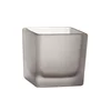 High quality popular wholesale exquisite frosted glass candle holder jars
