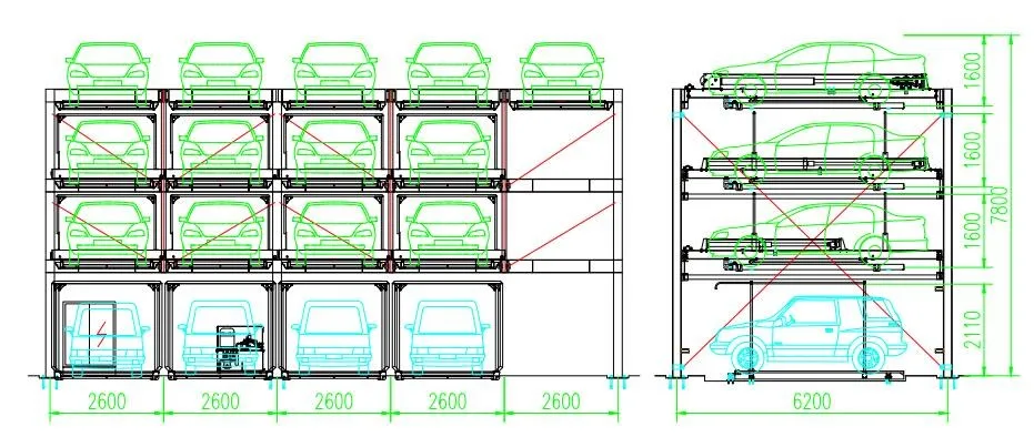 Multi-storey Mechanized Car Park System,Puzzle Smart Parking System ...