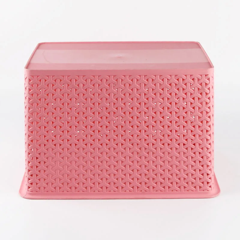 Sterk Duurzaam Medium Size Handvat Opslag Mand Container Box Plastik Met Deksel En Handgrepen Buy Box Container Plastic Opslag Mand Opslag Mand Product On Alibaba Com