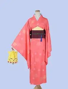 Silver Fairy City Chick Printing Fake Two Bathrobe Kimono