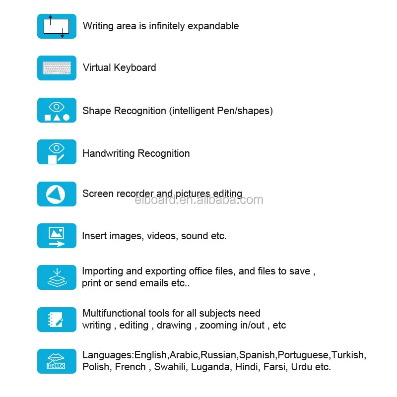 IR 100 inch china interactive whiteboard smart board