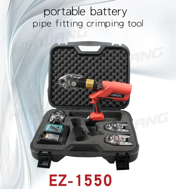 Ez1550 Electric Power Plastic Pex Pipe Crimping Tools Plumbing Press Tool Pipe Fitting Crimping
