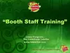 Booth Staff Training Webinar