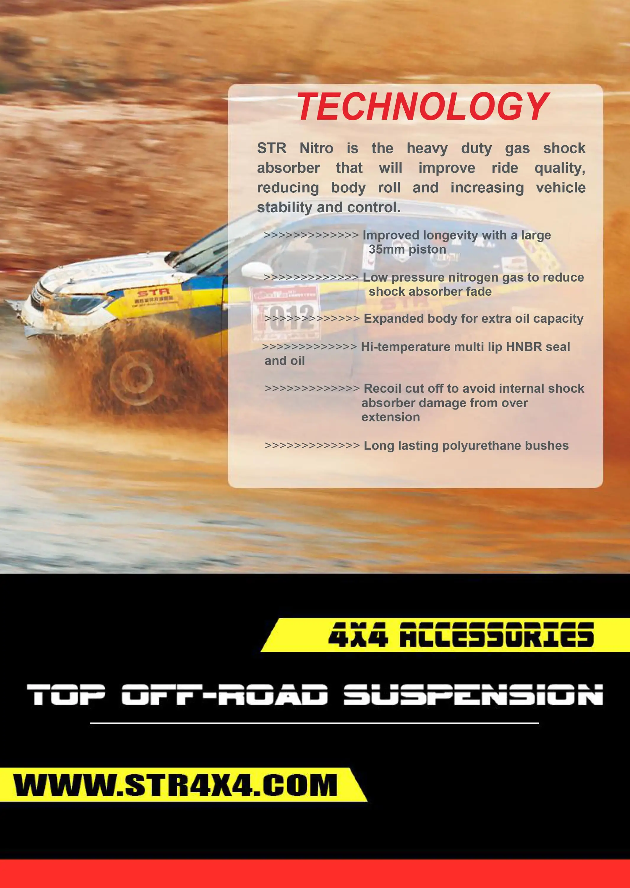 Str Adjustable 4x4 Lift Kit Shock Absorber Coil Over Air Shock For