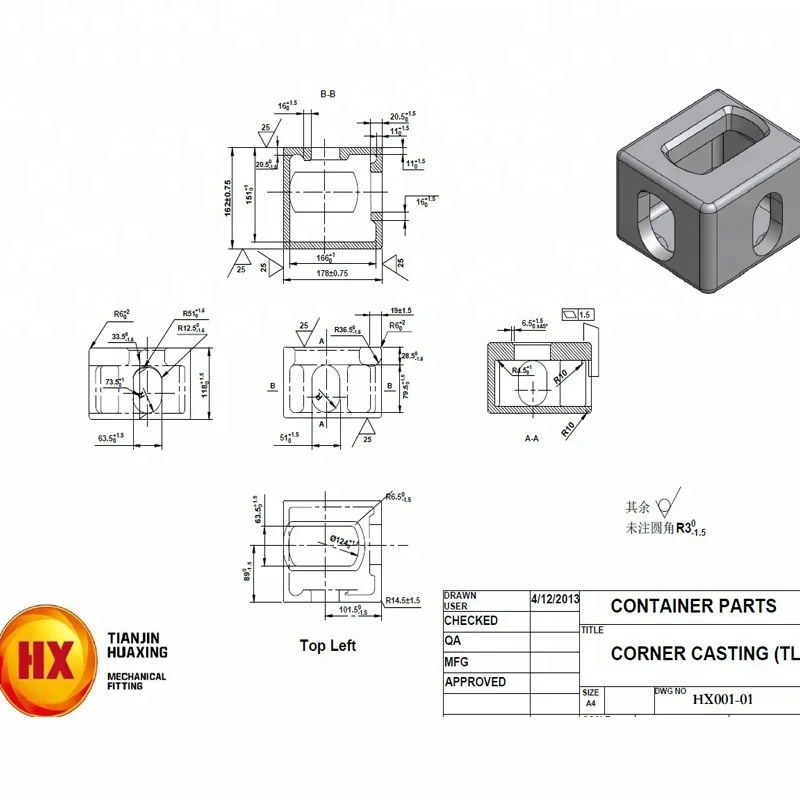 Shipping Container Iso Corner Castings Dimensions Rep vrogue.co