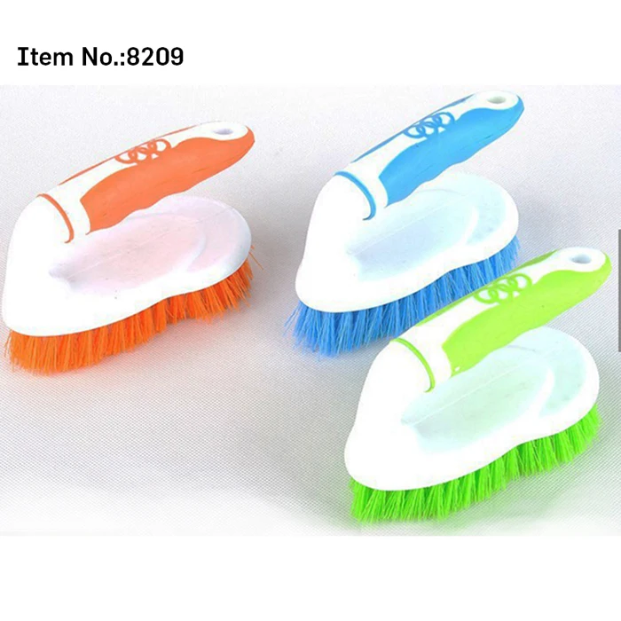 
HQ8209 iron shaped plastic heavy duty scrub brush 