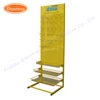 metal basket floor standing peg hanging light led lamp bulb display shelf