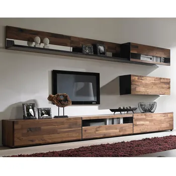 Hanging Shelf With Hanging Cabinets Wooden Tv Stand Assembling