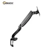 Aluminum adjustable gas spring single lcd computer desk mount vesa stand monitor arm for computer screen up to 27"