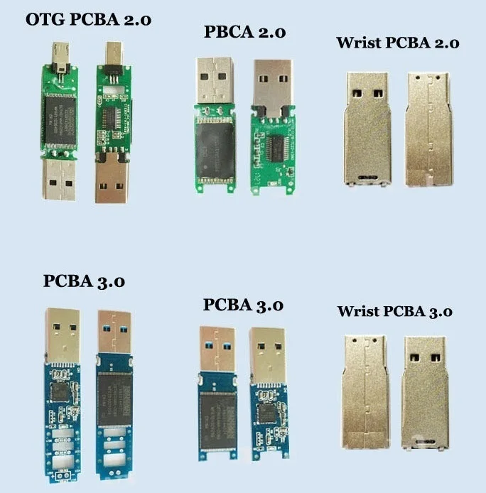 High Quality Usb Flash Drive 1gb 2gb 4gb 8gb 16gb 32gb Chip Usb Pcba