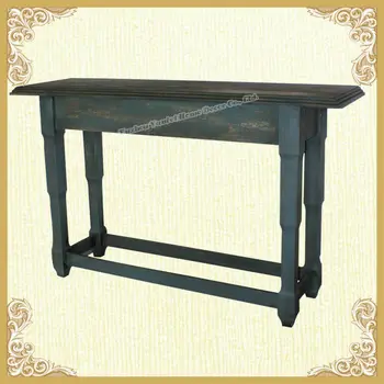 Country Style Console Table Farmhouse Furniture Solid Wood Product On