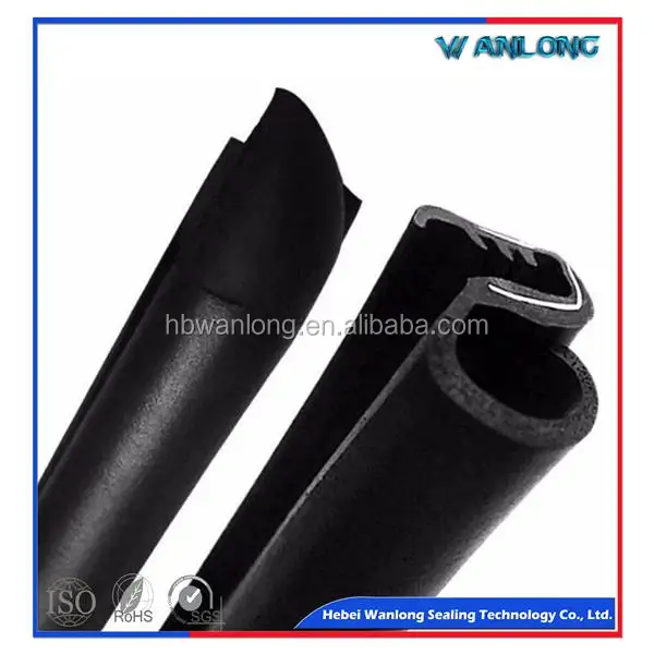 Black Vehical Cars Rubber Seal Strip Metal Trim Lock Door Window Trunk Edge 120/"