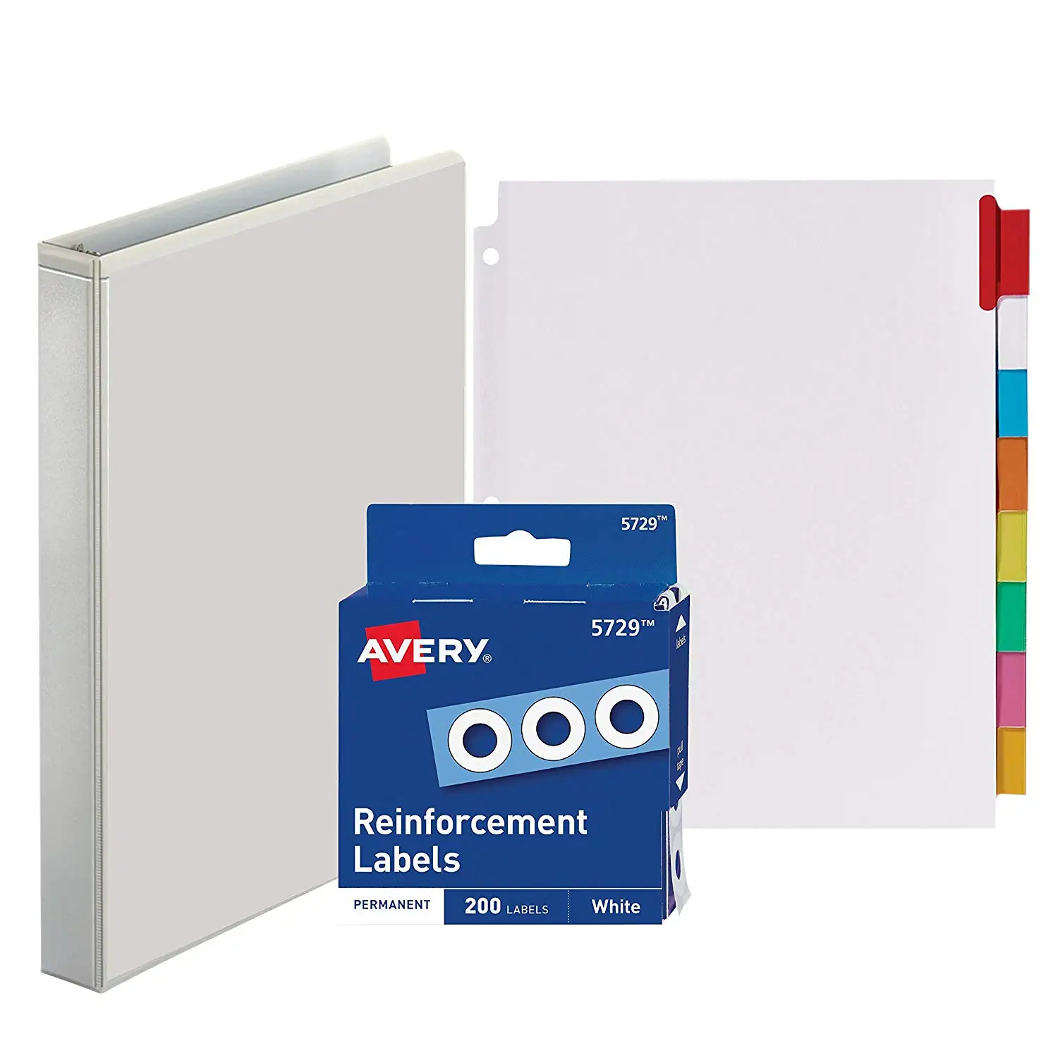 Buy 3-Ring Binder, 1 Inch - With Big Tab Insertable Extra ...