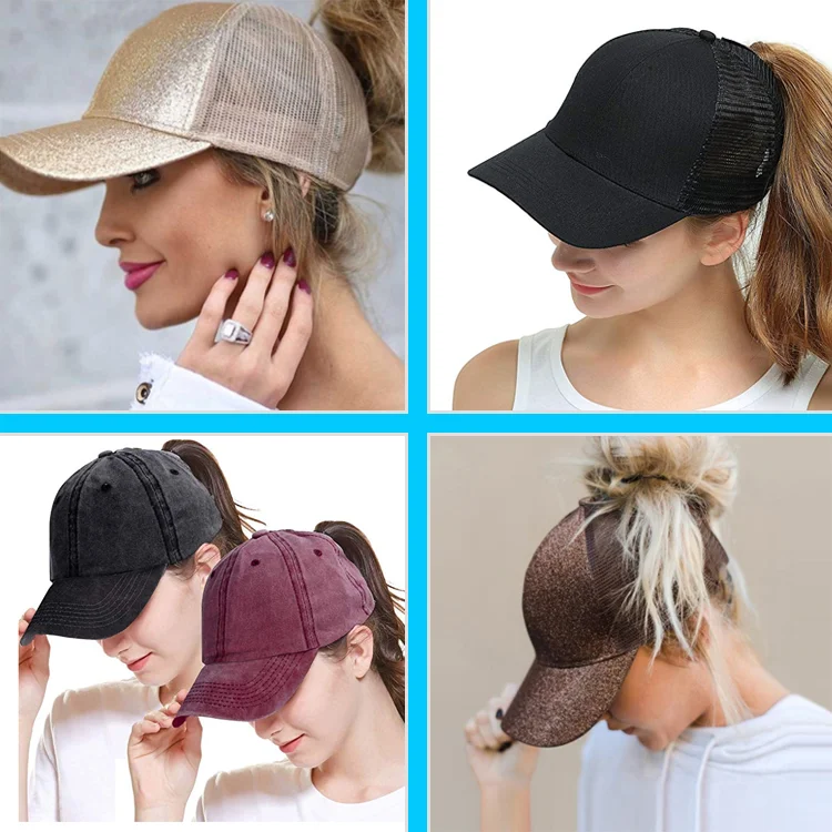 women ponytail hat