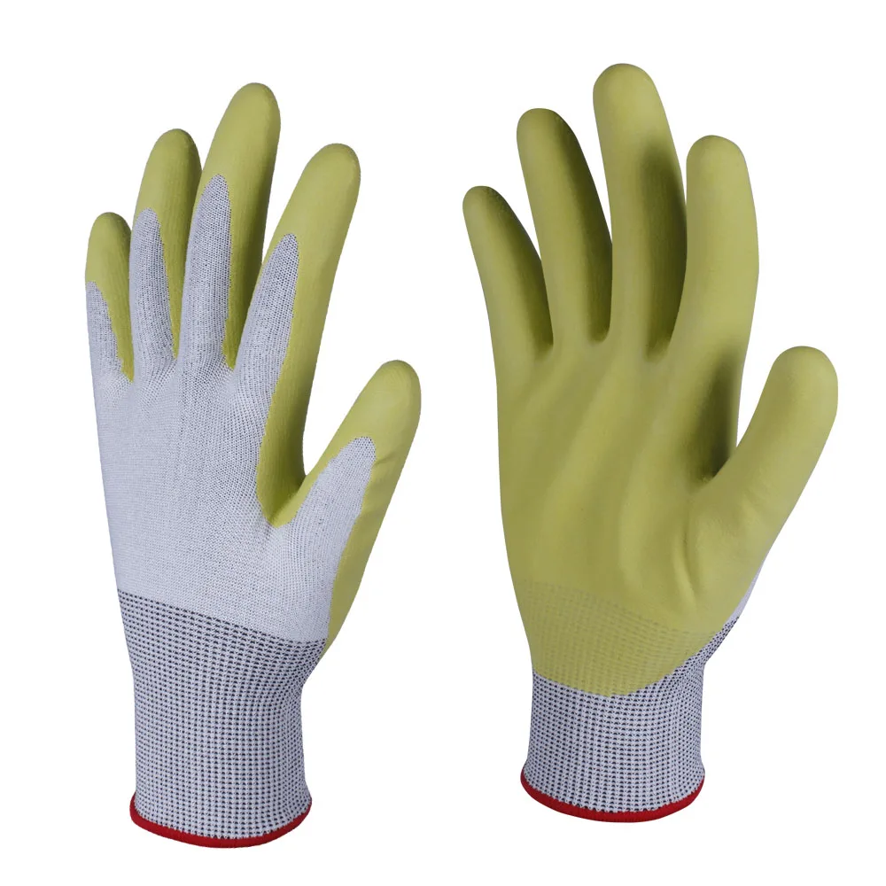 手套制造商批发 hppe 割裂防护服丁腈涂层手套