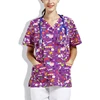 Custom Doctor Uniforms Medical Nursing Scrubs Uniform With Print Pattern