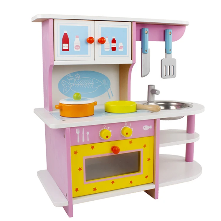 wooden preschool kitchen