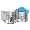 Custom Cheap Portable Durable Metal Dog Fence With Cover And Lock For Camping