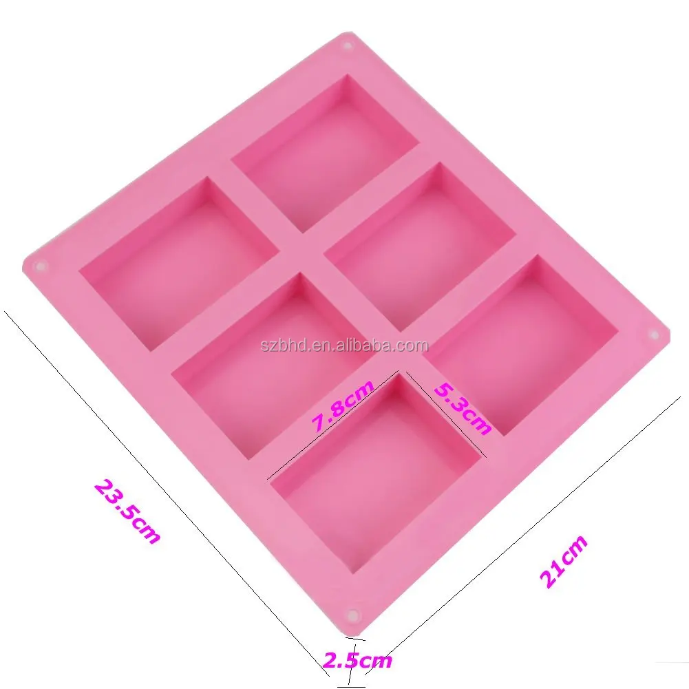 Wholesale Ecofriendly Handmade Loaf Bar Silicone Soap Mold, View