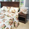 Polyester Microfiber printed flannel fleece bedding set bed sheet and comforter sets stock
