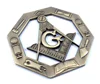 Foreign Masonic Emblem Working tools Brass antique look 3" Metal Emblem 3D MAS5 On Car