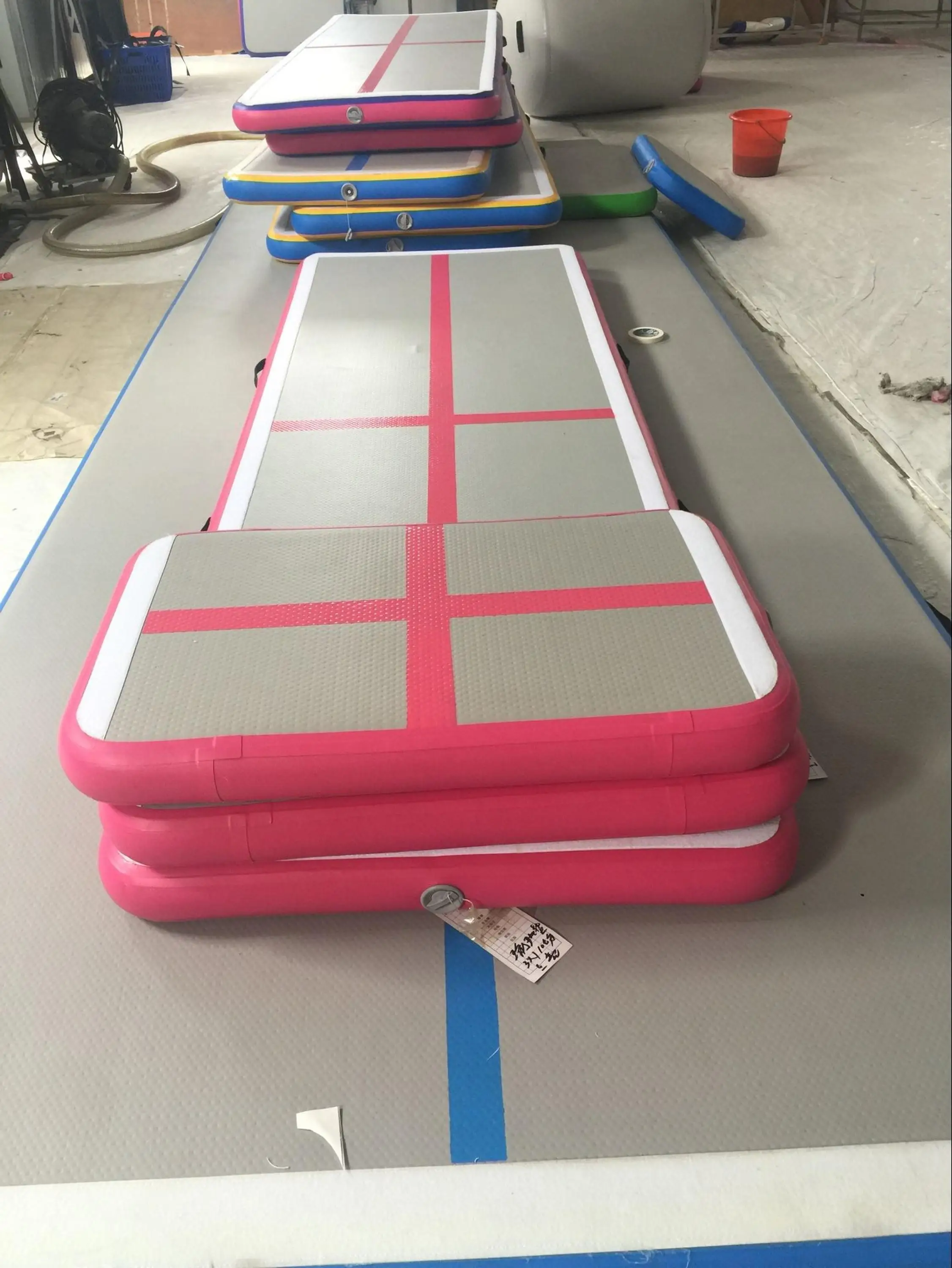Large Inflatable Airtrack Tumbling Mat – Extra Thick Exercise
