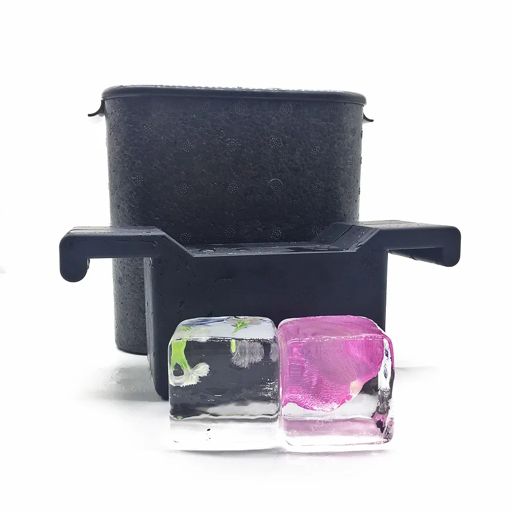 Bpa Free Silicone Crystal Clear Ice Cube Mold,Double Crystal Clear Ice