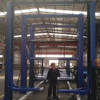 hydraulic cylinder two post car lift with 30 degree asymmetric post