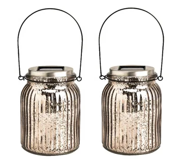 Gl Mason Jar Hanging Solar Lanterns Table Lights For Garden Gl Mason Jar Hanging Solar Lanterns