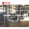 Customized furniture dining table and booth seating for BBQ shop in Florida(FOH-CBC696)