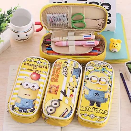 hot selling waterproof pu pencil case / multifunction simple