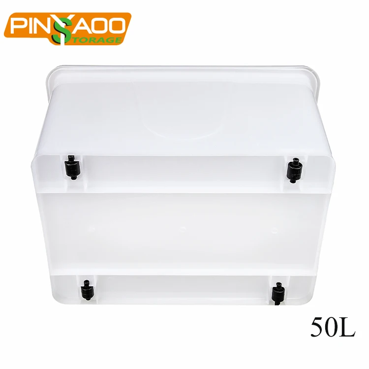 Multipurpose 50l Clear Plastic Storage Box With Lids Buy Storage Box