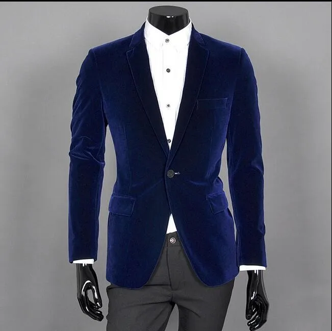 Blue Velvet Casual Custom Men Blazer Bl231 - Buy Men Blazer,Casual ...