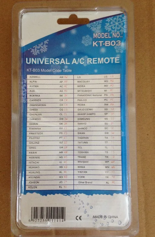 New Universal AC Remote Control for Air Conditioning Part air Conditioner Spare Parts Air Conditioner Remote Control