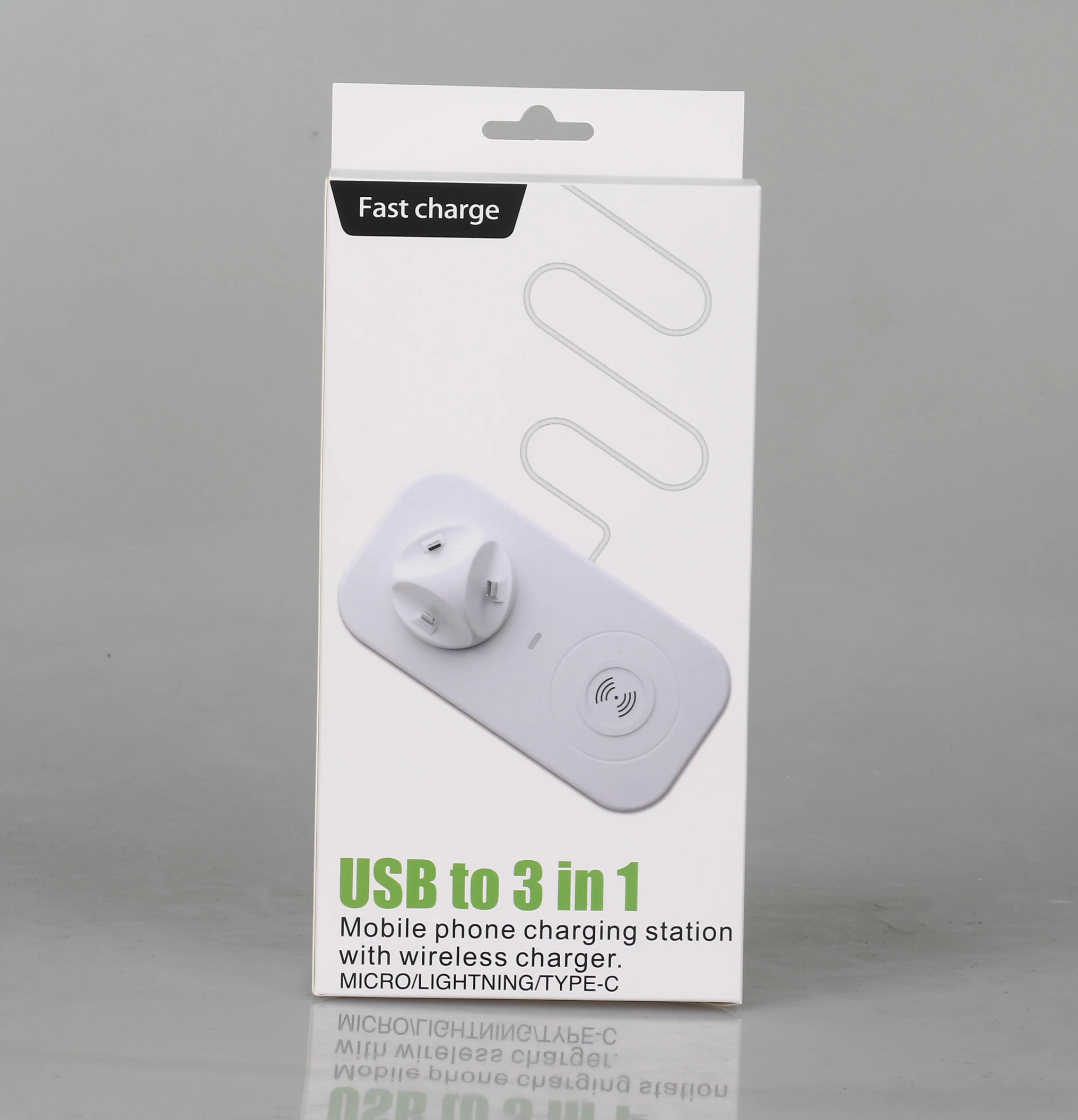 new technology 2019 qi wireless charger 3 in 1 fast wireless charger for mobile phone 
