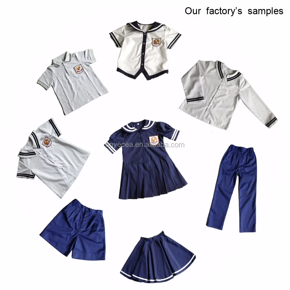 Customize Latest And Comfortable 100 Cotton Primary School Uniform