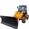 1.5T small wheel loader with snow shovel for euro market