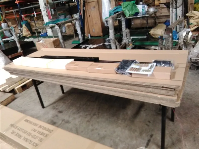 Strong Steel Knockdown Bed Frame With Strengthen Wooden Slat Djpk052