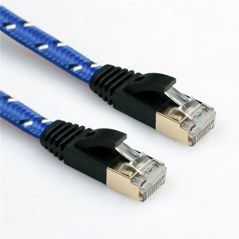 Braid Double Shielded Cat7 Flat Patch Cable Buy Double Shielded Cat7
