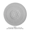 Polyurethane Ornaments High Density Beautiful Decorative PU ceiling rosettes