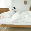 Wholesale Plain White Hotel Fitted Bedsheets / Percale 100% Cotton Fitted Sheet