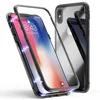 new product ideas 2019 mobile accessories metal frame & glass back Magnetic transparent phone case for iphone 6/7/8/X/Xr/Max