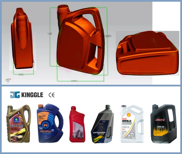 Oil bottle blow mold