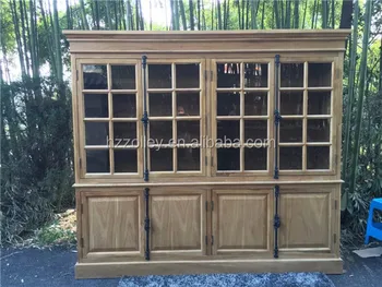 Antique Solid Wood Living Room Furniture Wood Corner Cabinet
