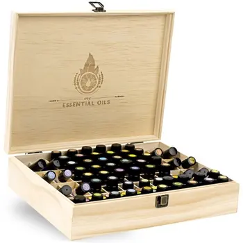 Wooden Essential Oil Carrying Case Wood Box Doterra